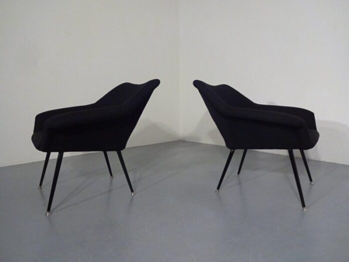 mid century lounge chairs 1960s set of 4 19