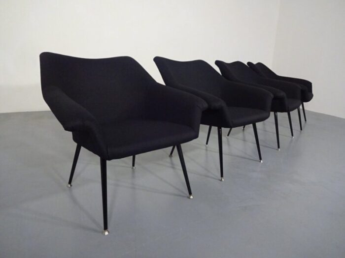 mid century lounge chairs 1960s set of 4 4