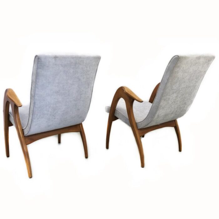 mid century lounge chairs by malatesta mason italy 1950s set of 2 3