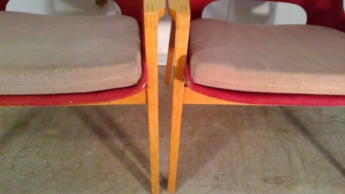 mid century lounge chairs by miroslav navratil 1960s set of 2 8