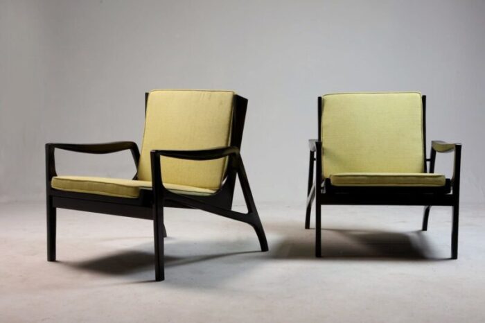 mid century modern armchairs brazil 1970s set of 2 3