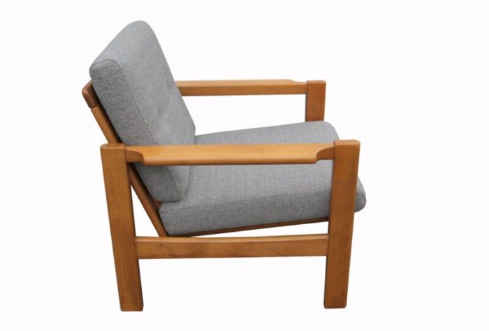 mid century modern beech armchair 1970s 7