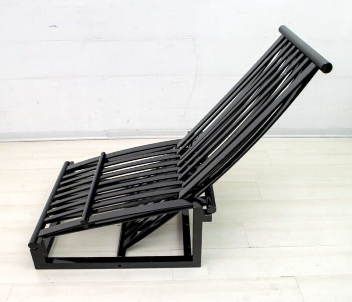 mid century modern italian chaise lounge by carlo pagella for romanutti 1970s 3