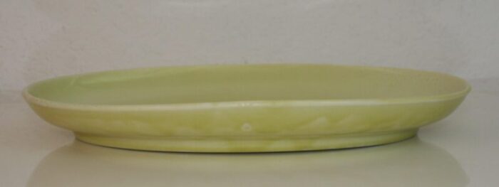 mid century modern russel wright iroquois large oval chartreuse serving platter 4351