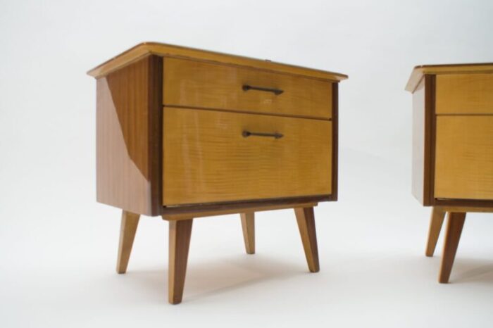 mid century nightstands 1950s set of 2 5 1