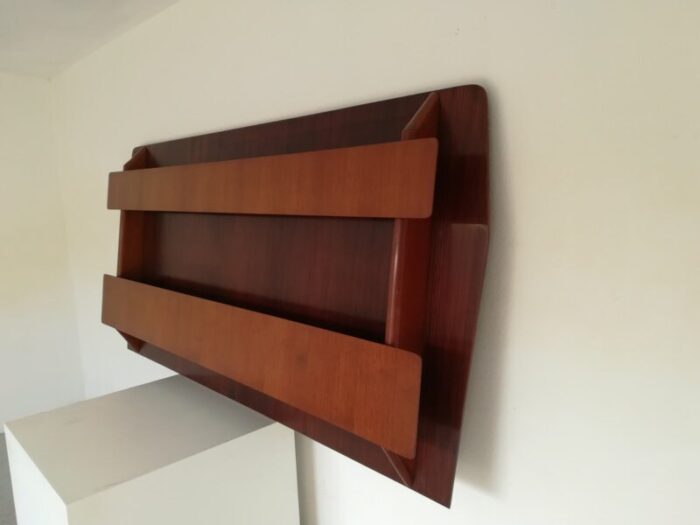 mid century rosewood and teak shelf 1950s 1