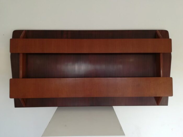 mid century rosewood and teak shelf 1950s 5