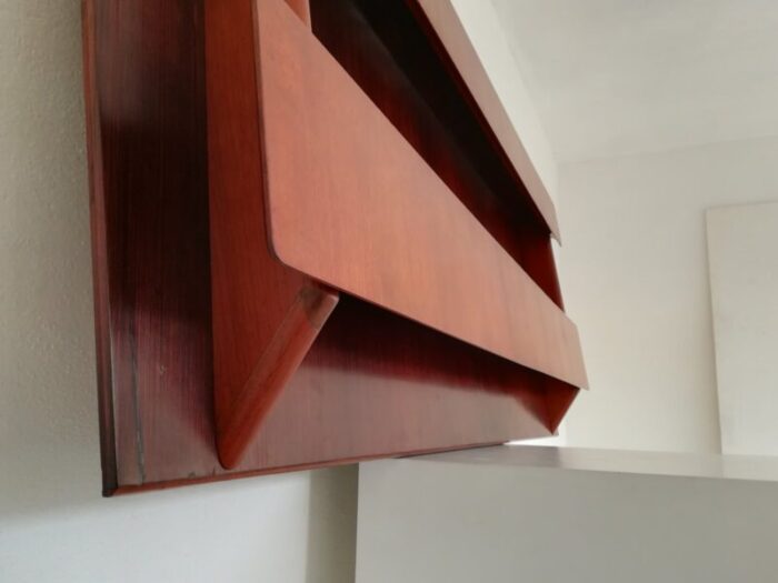 mid century rosewood and teak shelf 1950s 6