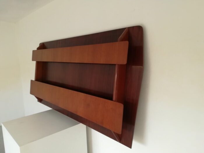 mid century rosewood and teak shelf 1950s 7