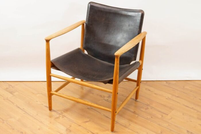 mid century safari armchair by kai lyngfeldt larsen for bovirke 4