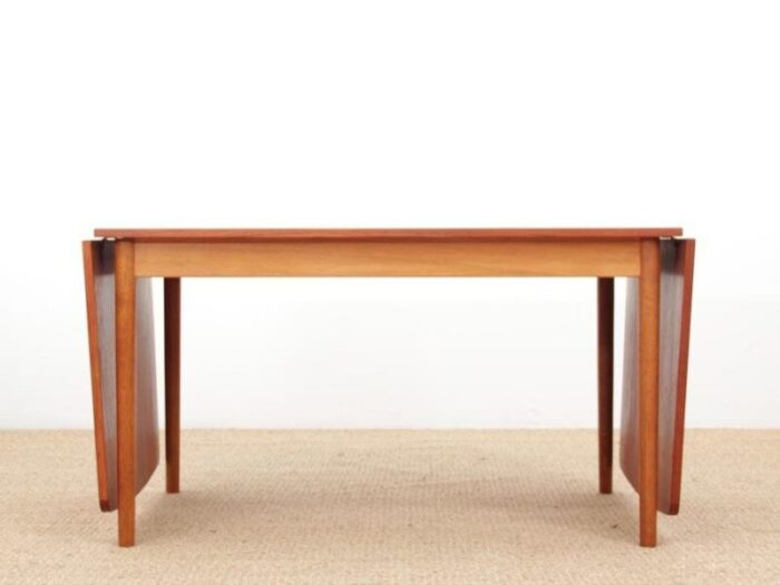 mid century scandinavian dining table with drop leaves 1960s 1