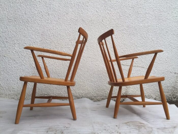 mid century scandinavian lounge chairs set of 2 6