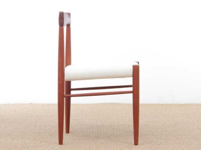 mid century scandinavian teak dining chairs by h w klein for bramin set of 4 3