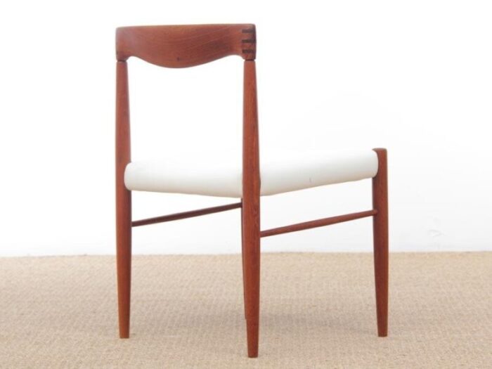 mid century scandinavian teak dining chairs by h w klein for bramin set of 4 4