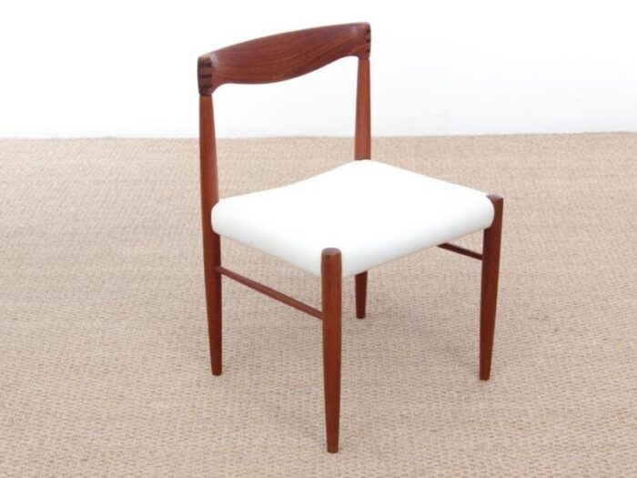 mid century scandinavian teak dining chairs by h w klein for bramin set of 4 6