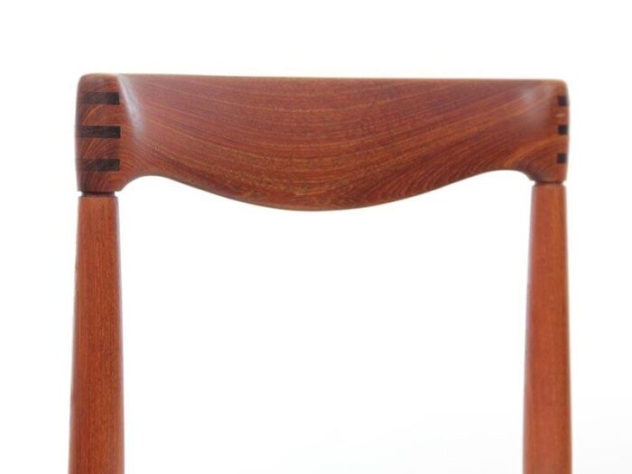 mid century scandinavian teak dining chairs by h w klein for bramin set of 4 7