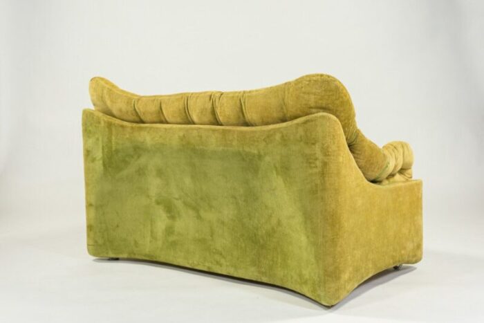 mid century space age velvet sofa 7