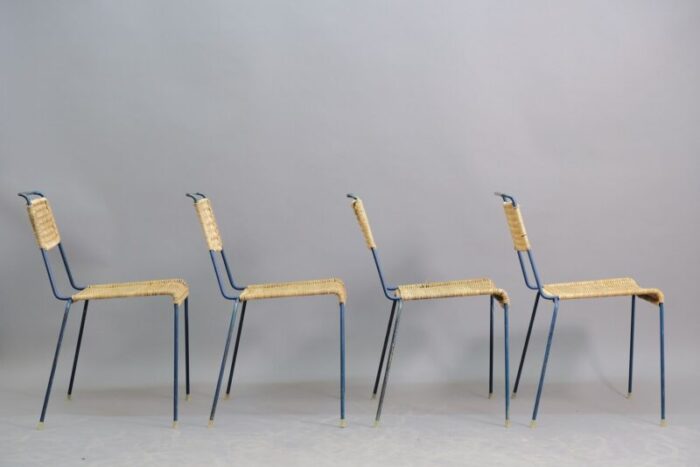 mid century stacking chairs by paul schneider esleben for wilde spieth 1950s set of 4 2