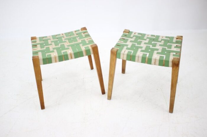 mid century stools 1950s set of 2 13