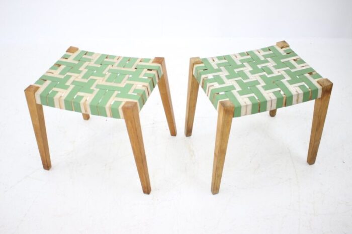 mid century stools 1950s set of 2 9