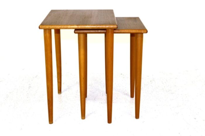 mid century swedish nesting tables 1950s set of 3 2