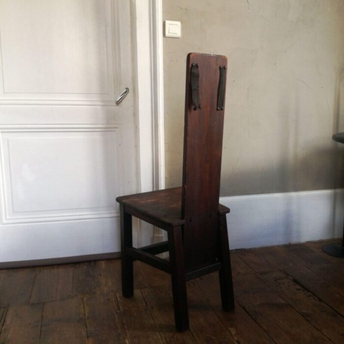 mid century wooden side chair 1950s 12