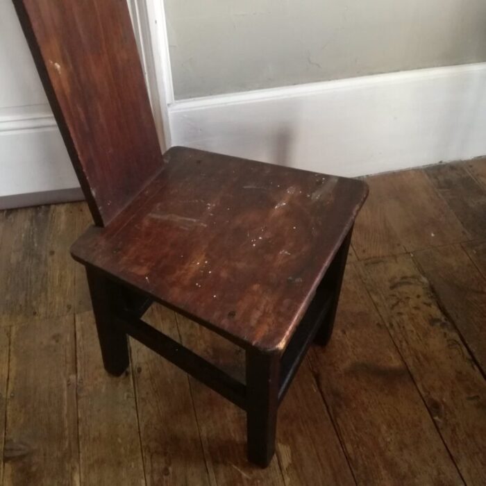 mid century wooden side chair 1950s 5