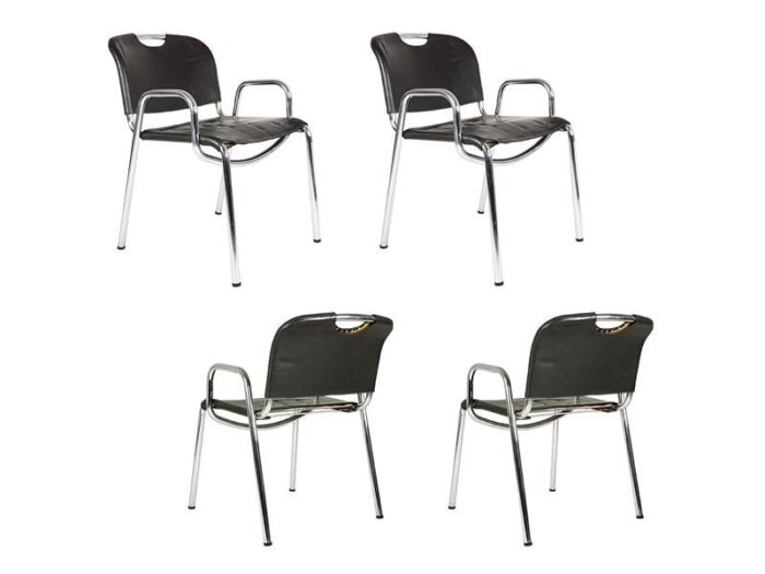 model 2062 dining chairs by achille castiglioni and marcello malein for zanotta 1967 set of 4 5594