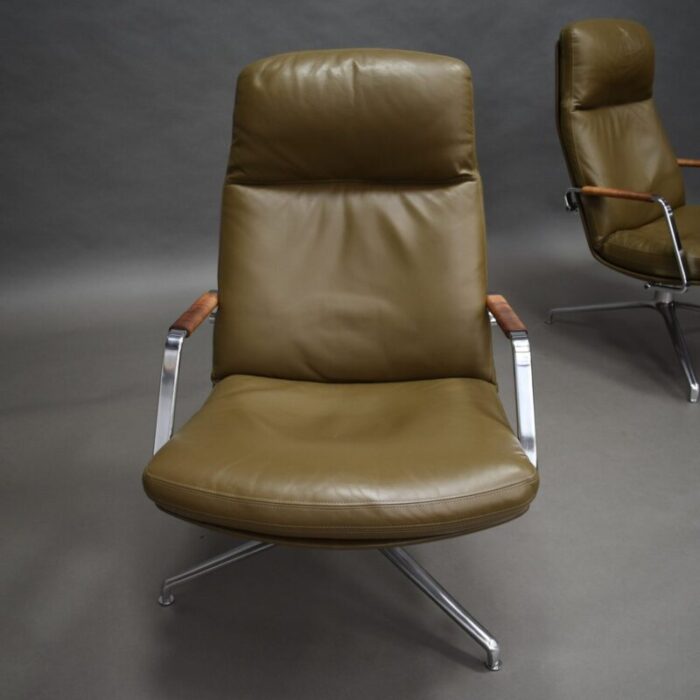 model fk 86 lounge chairs by preben fabricius and jorgen kastholm for kill international 1968 set of 2 12