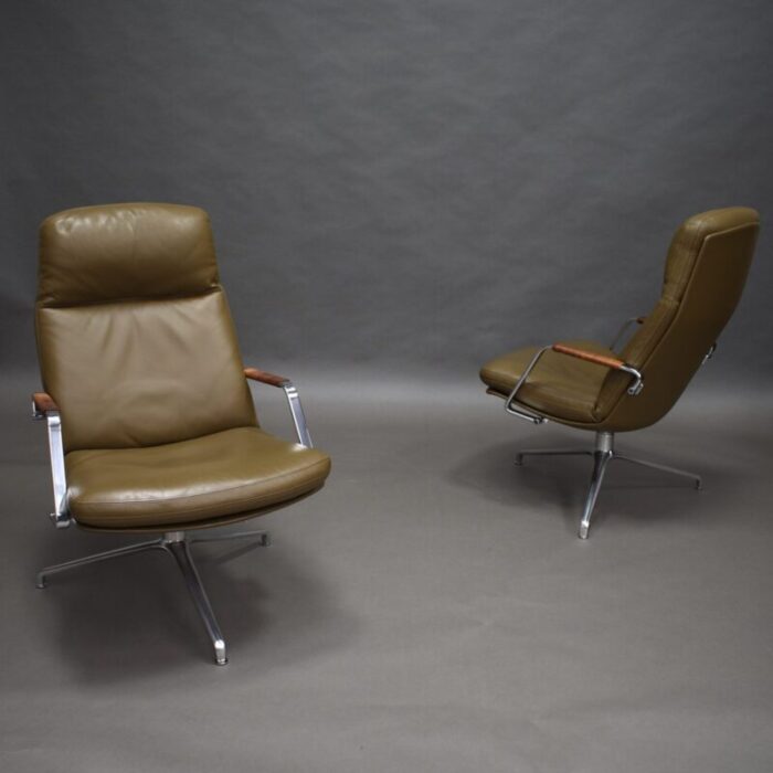 model fk 86 lounge chairs by preben fabricius and jorgen kastholm for kill international 1968 set of 2 4