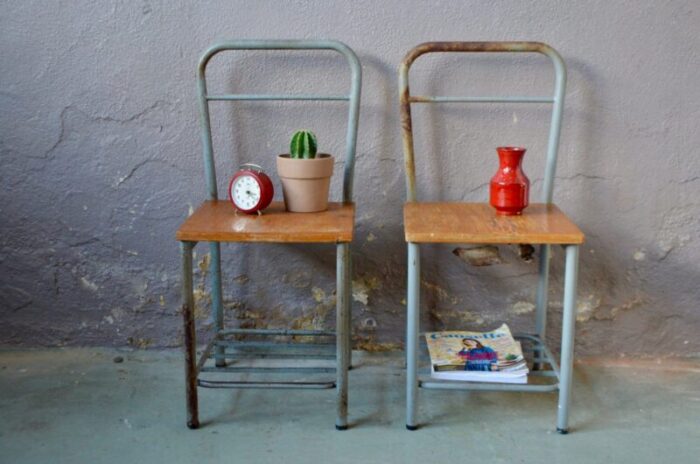 modernist nightstands 1950s set of 2 2