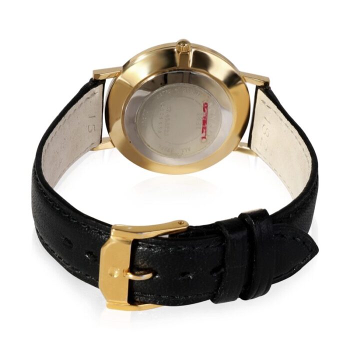 movado museum 87458821 unisex watch in gold plate 9149