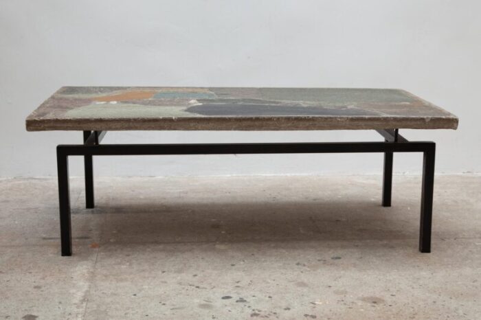 natural stone mosaic coffee table by paul kingma 1960s 3