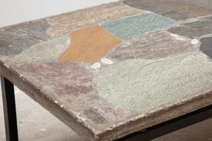 natural stone mosaic coffee table by paul kingma 1960s 5