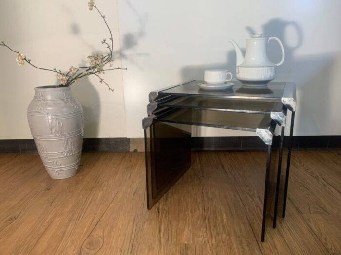 nesting tables by pierangelo gallotti 1970s set of 3 16