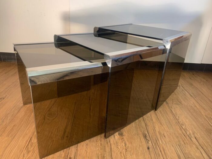 nesting tables by pierangelo gallotti 1970s set of 3 6