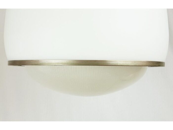 nickel plated brass kappa ceiling lamp by sergio mazza for artemide 1960s 6276