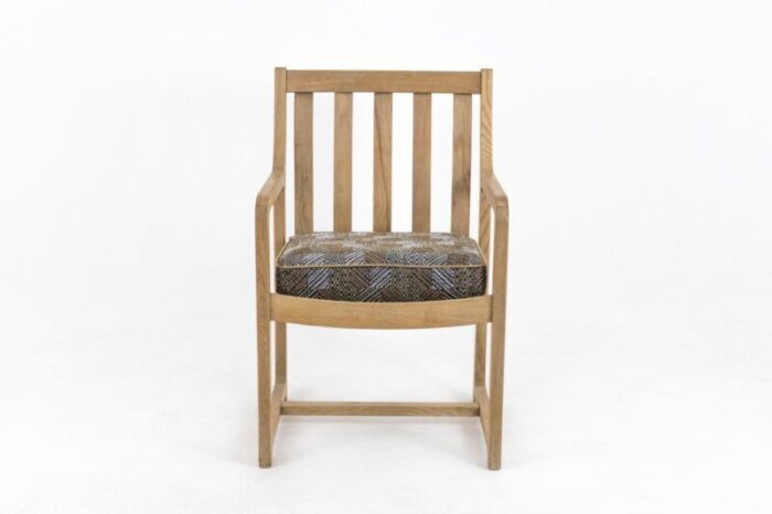 oak armchairs 1950s set of 2 2