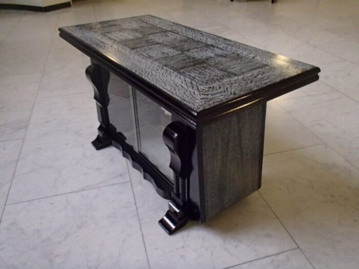 oak bar table and cabinet 1940s 4