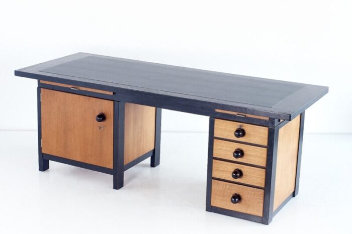 oak macassar and ebony desk by frits spanjaard 1932 6