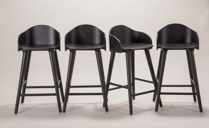 ola stool black oak by caterina moretti 3