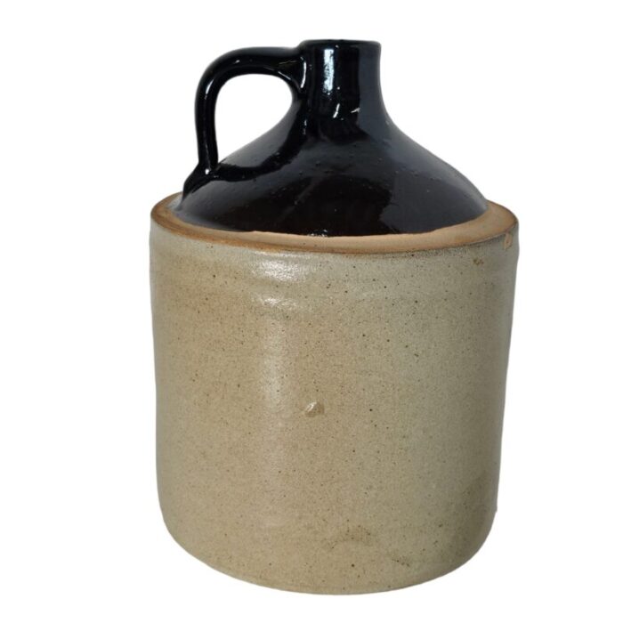 old albany primitive stoneware jug crock jar 105 tall 2168