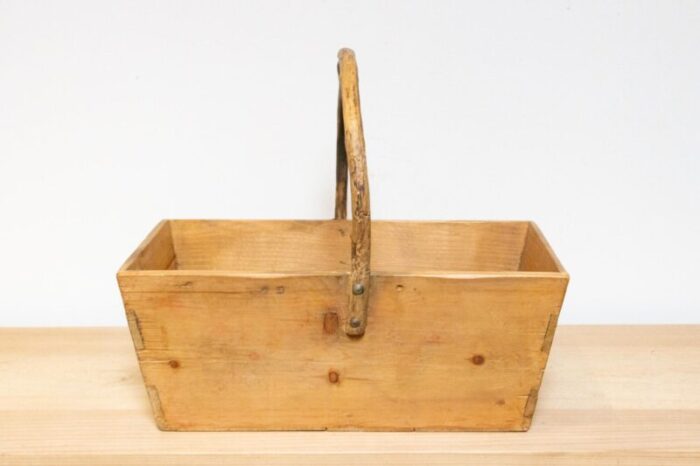 old english wood fruit basket 9991