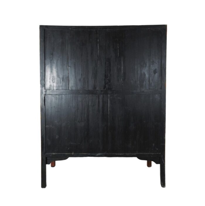 painted and carved antique style chinese cabinets 0391