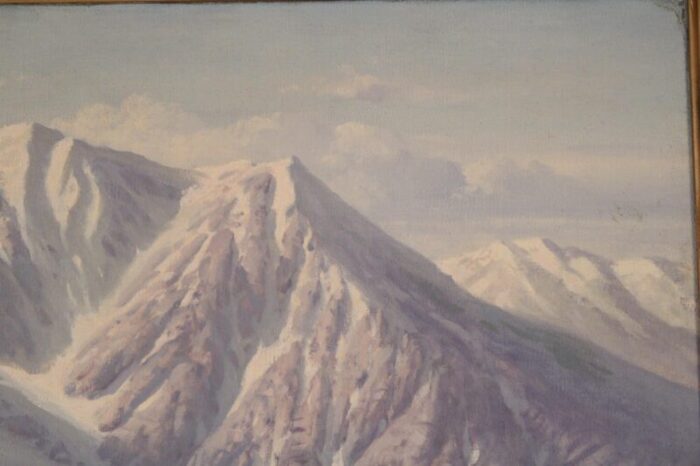 painting of mount san jacinto at springtime by ralph hammeras 1894 1970 1990