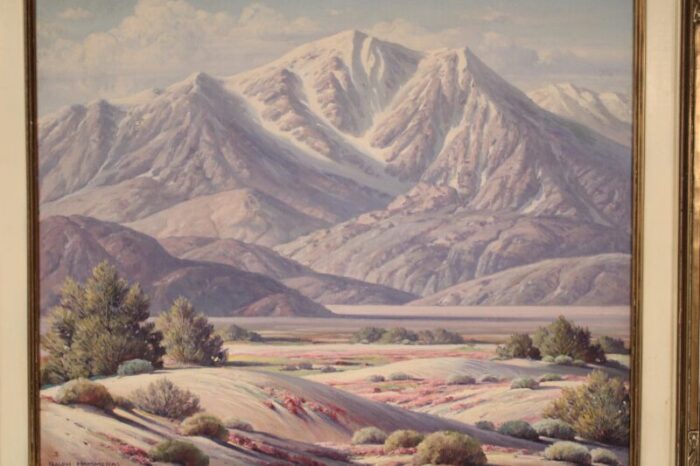 painting of mount san jacinto at springtime by ralph hammeras 1894 1970 4068