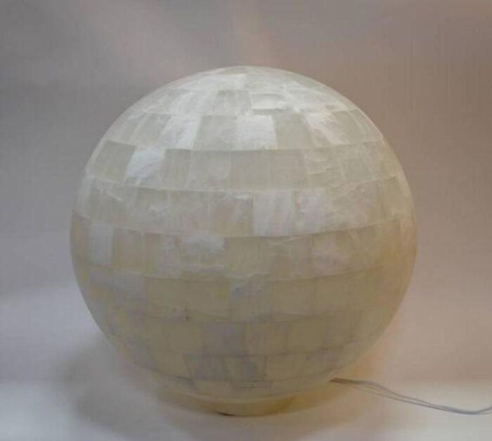 pair of white onyx sphere lights c 1990s 4917 scaled