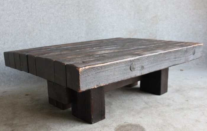 pinewood coffee table by jens lyngsoe for dam anton 1980s 1