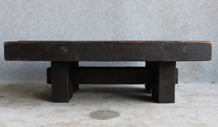 pinewood coffee table by jens lyngsoe for dam anton 1980s 6