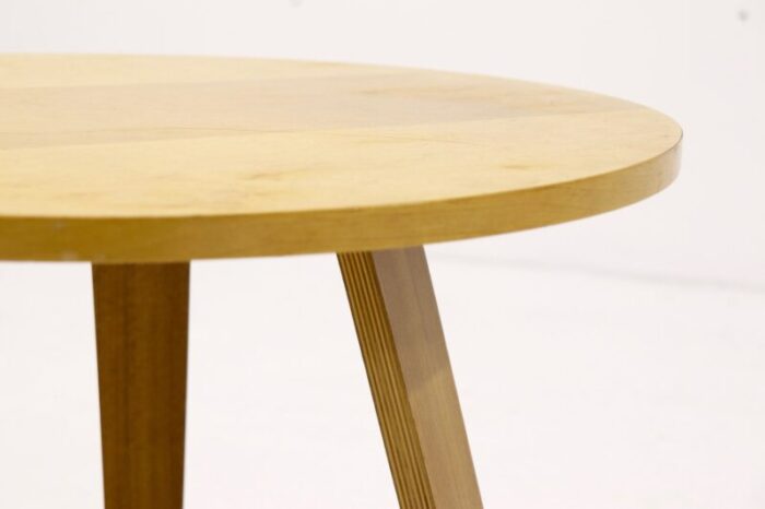 plywood and birch coffee table by cor alons for gouda den boer 1950s 6